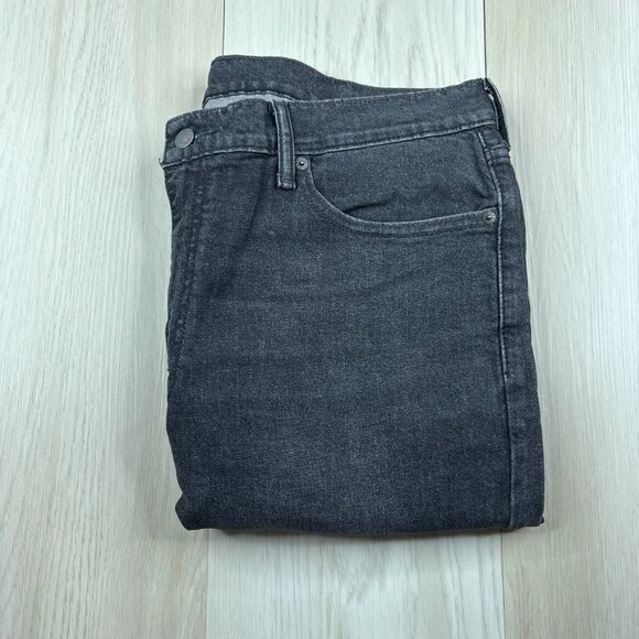 Levi's Mens Black Denim Stretch 5-Pocket Design Straight Leg Jeans Size W38 L32 - Picture 1 of 13